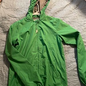 Magellan green rain coat/jacket